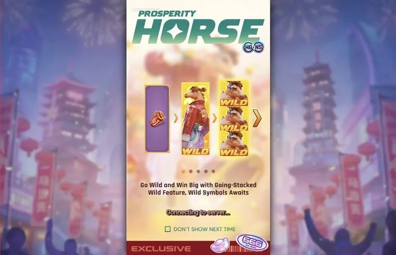 Prosperity Horse - রিলগুলিতে স্ট্যাক করা Wild